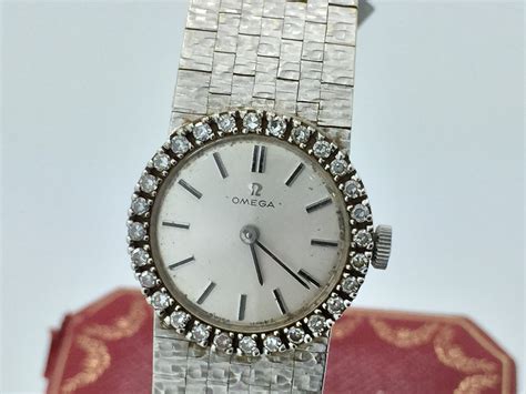 ladies omega watch with diamonds|women's vintage omega diamond watches.